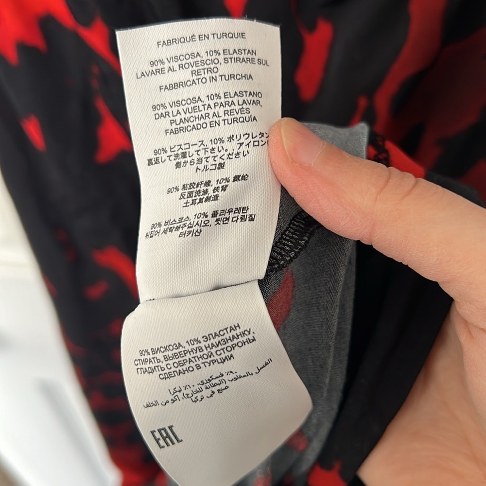 Dries Van Noten Hotmas Print Off the Shoulder Jersey Midi Dress in Red Size XS - Picture 11 of 14